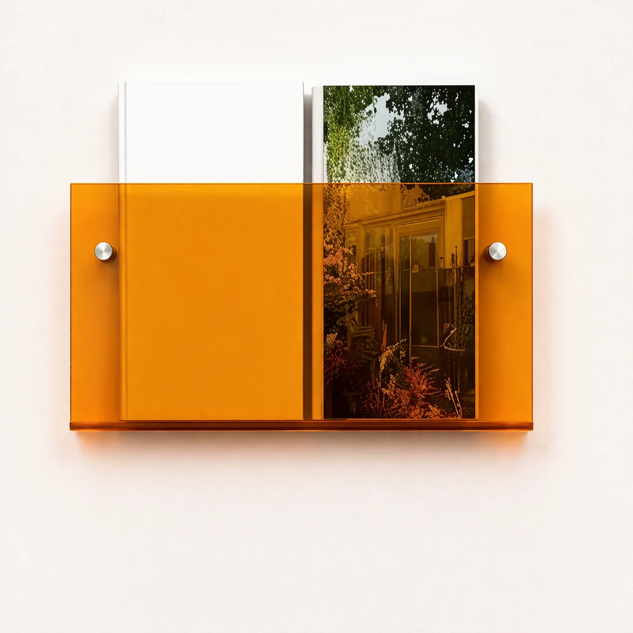 Floating Shelf Wall-Mounted Shelf Modern Acrylic Wall - Image 2