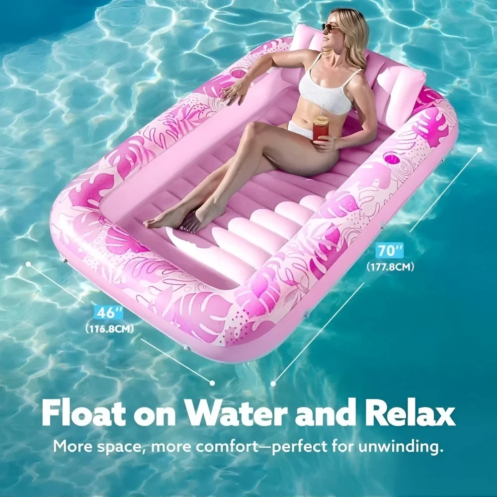 Inflatable Pool Float Camping Bed Relaxation - Image 3