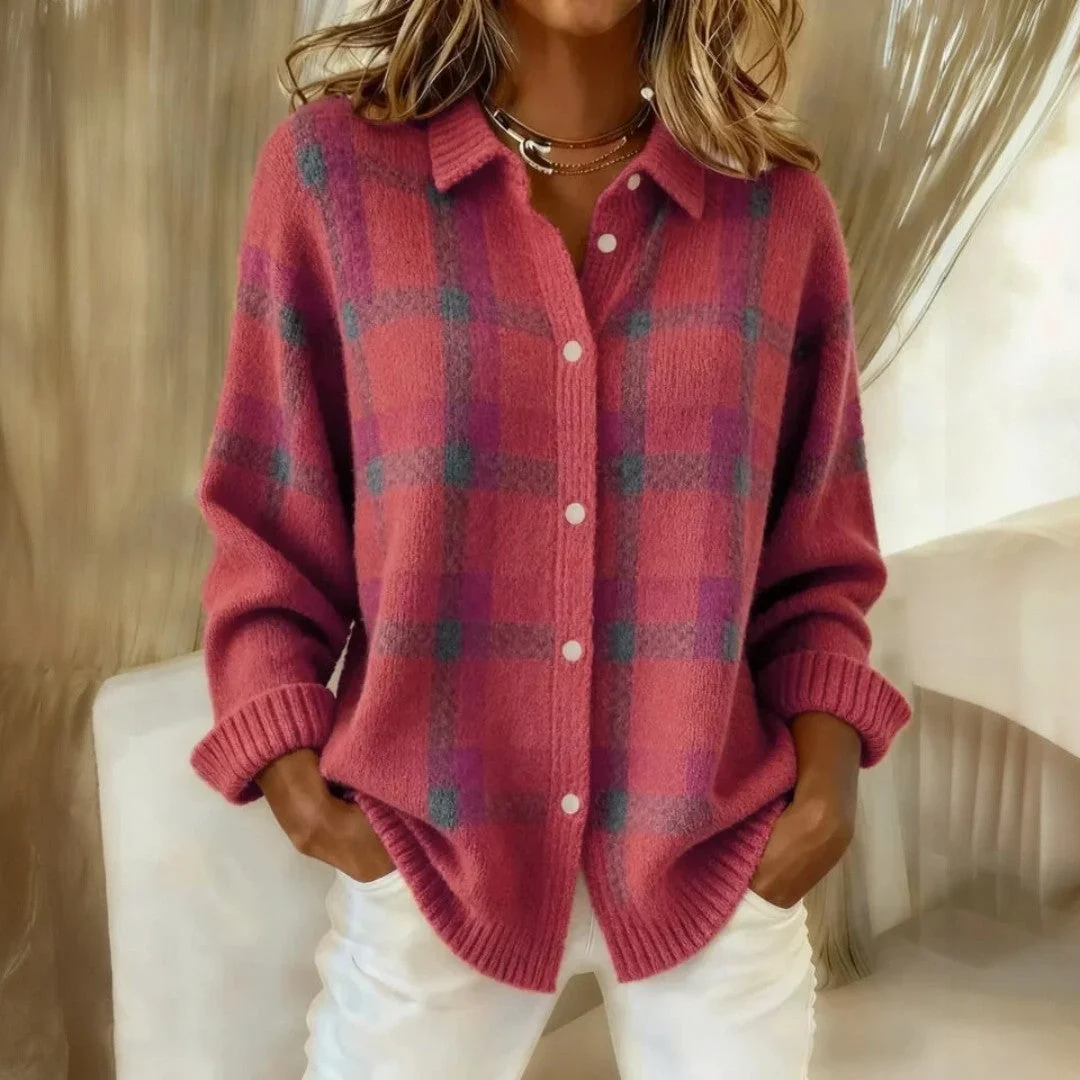 Women's Oversized Cardigan Knit Sweater Casual Layering Piece - Image 2